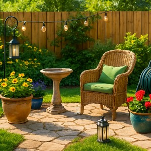 decoración de jardín